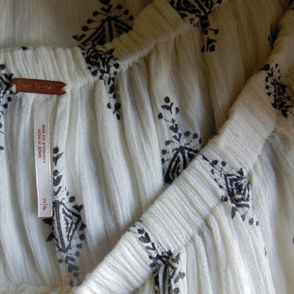 Free People Ivory Rayon Gauze Harem Crop Pants Sm - Picture 6 of 6